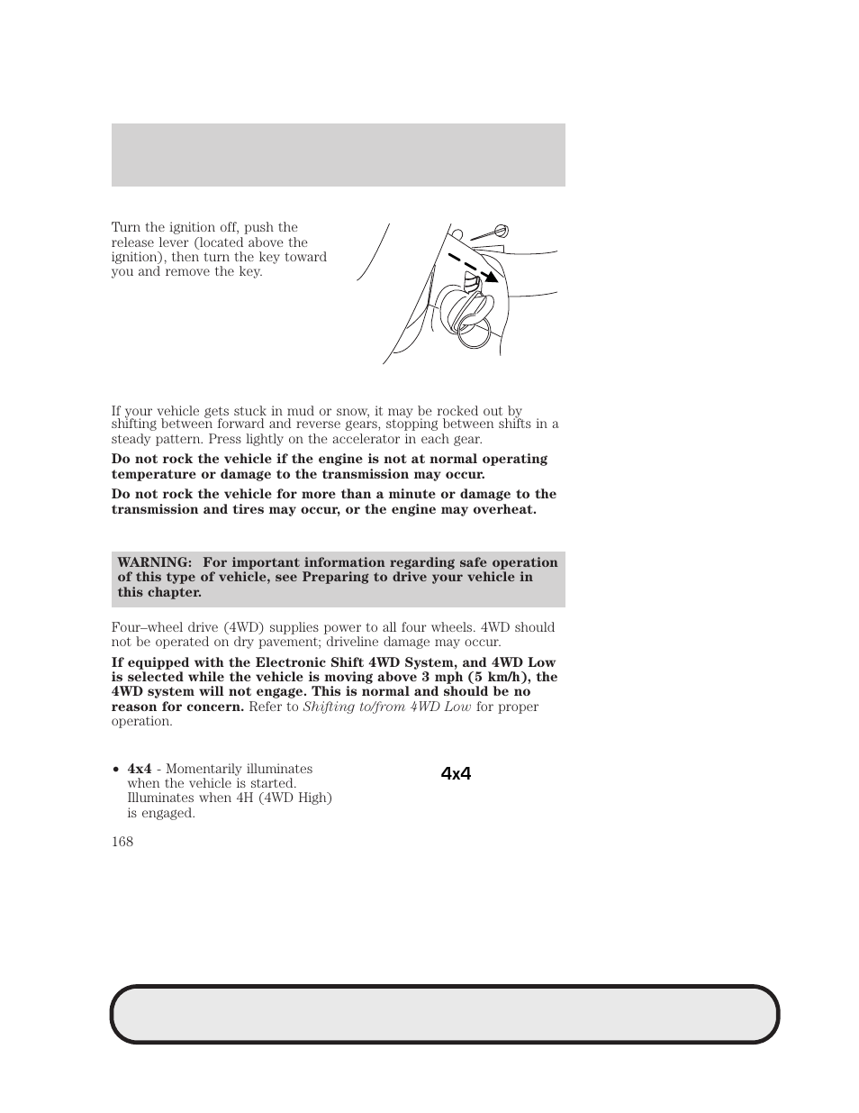 Driving | Mazda 2007 B2300 Truck User Manual | Page 168 / 279