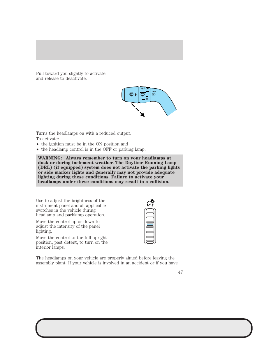 Lights | Mazda 2007 B2300 Truck User Manual | Page 47 / 279