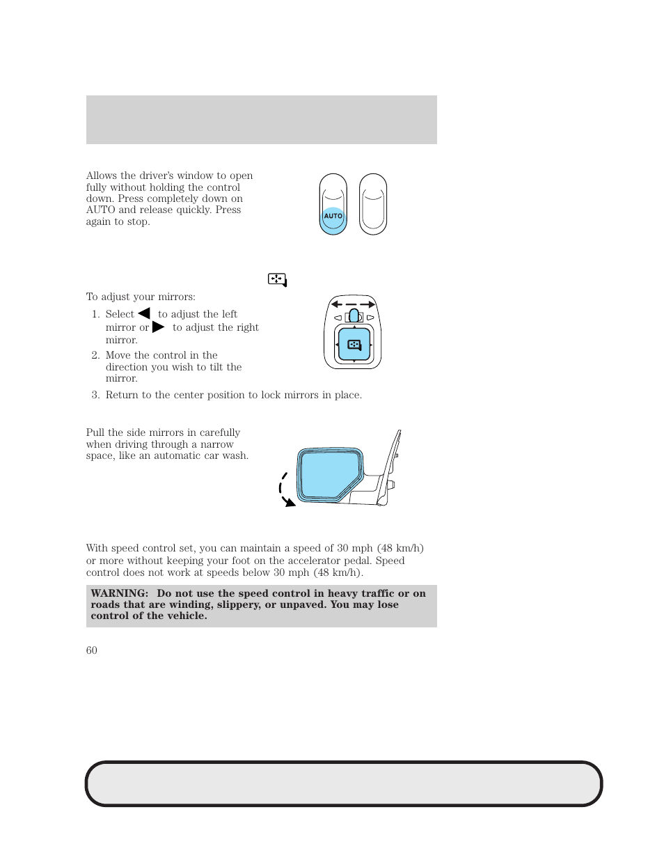 Driver controls | Mazda 2007 B2300 Truck User Manual | Page 60 / 279