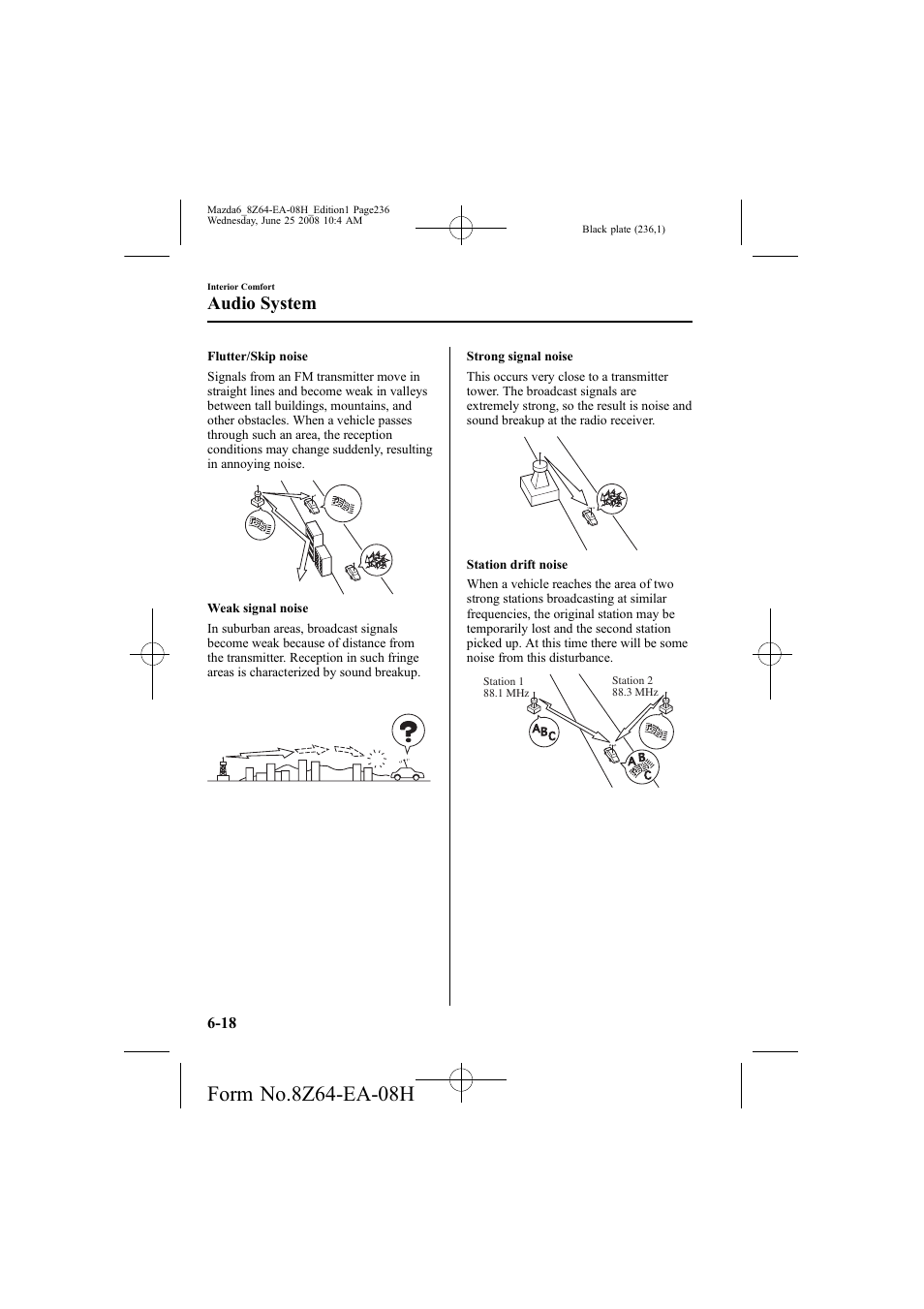 Audio system | Mazda 2009 6 User Manual | Page 236 / 464