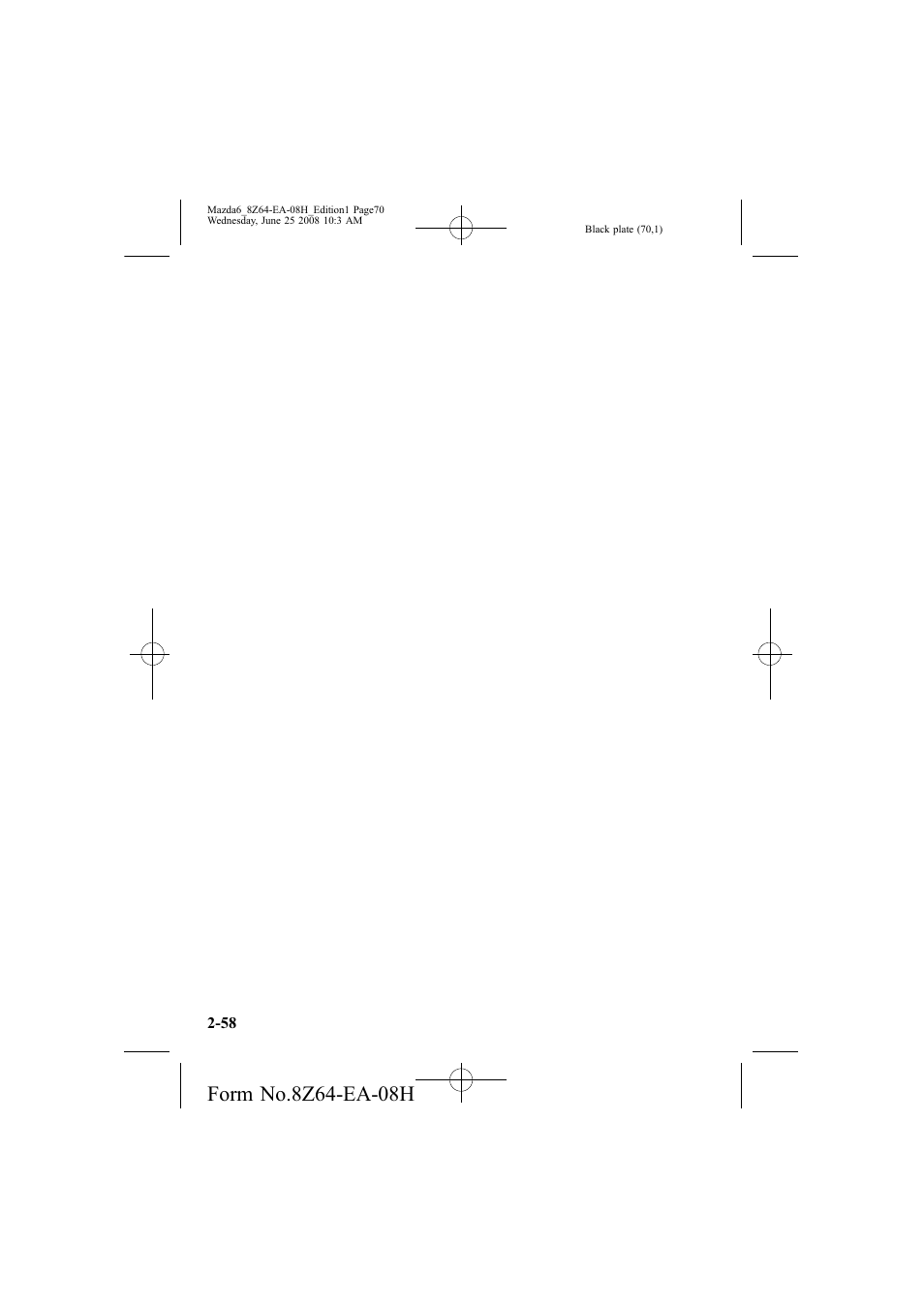 Mazda 2009 6 User Manual | Page 70 / 464