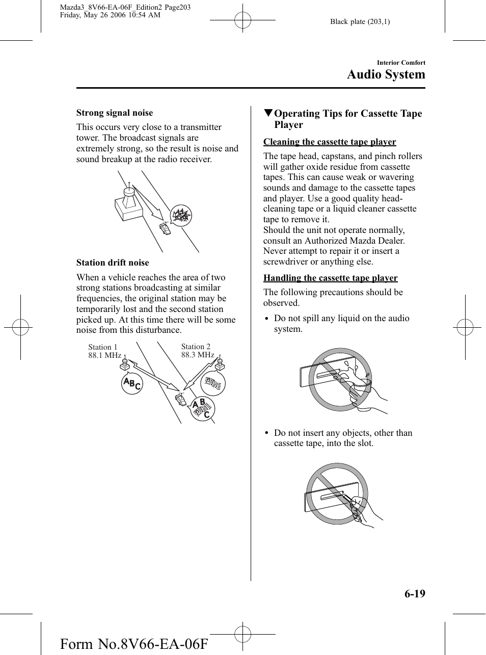 Audio system | Mazda 2007 3 4-DOOR User Manual | Page 204 / 459