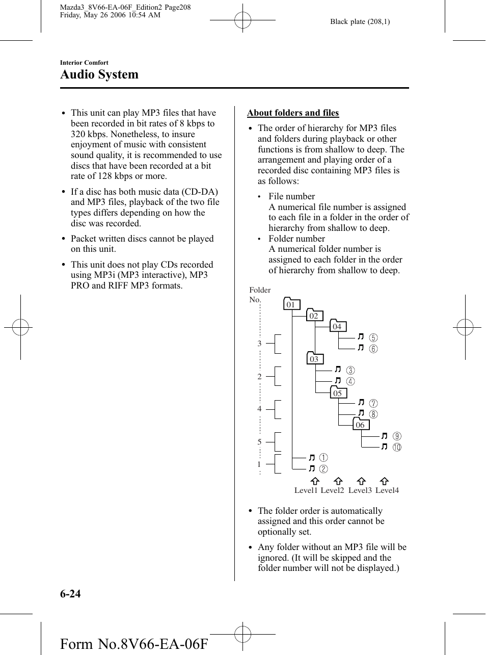 Audio system | Mazda 2007 3 4-DOOR User Manual | Page 209 / 459