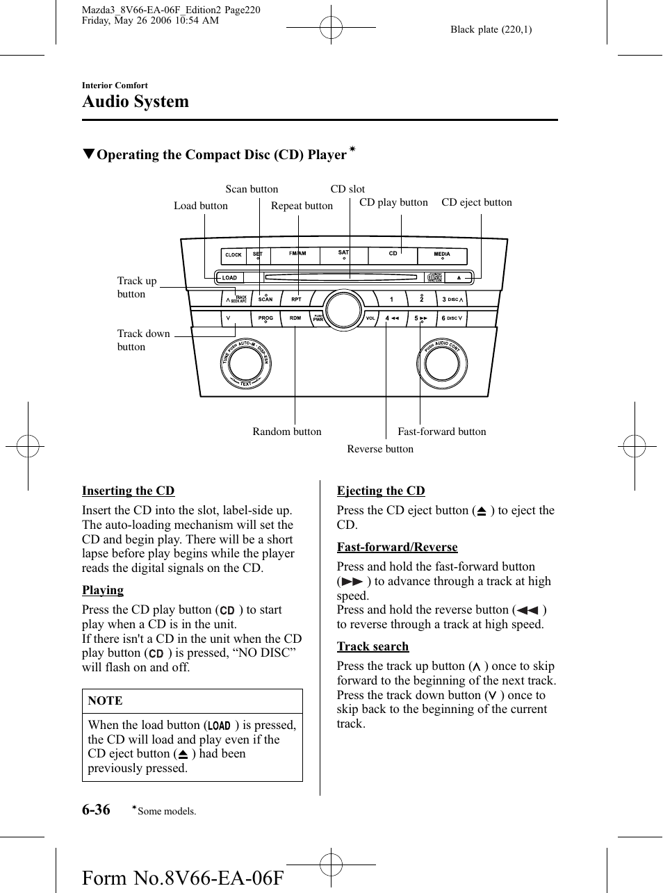 Audio system | Mazda 2007 3 4-DOOR User Manual | Page 221 / 459