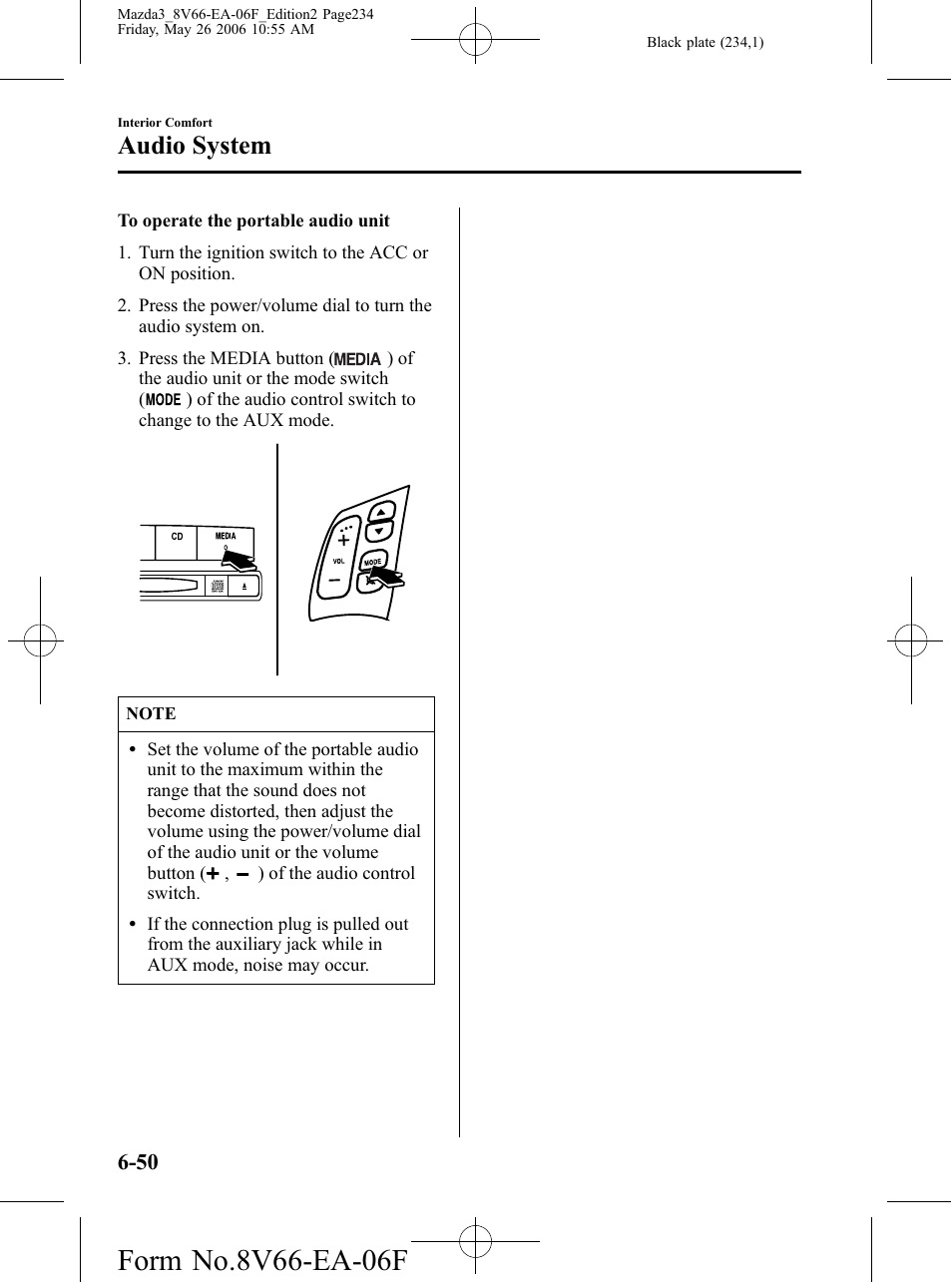 Audio system | Mazda 2007 3 4-DOOR User Manual | Page 235 / 459