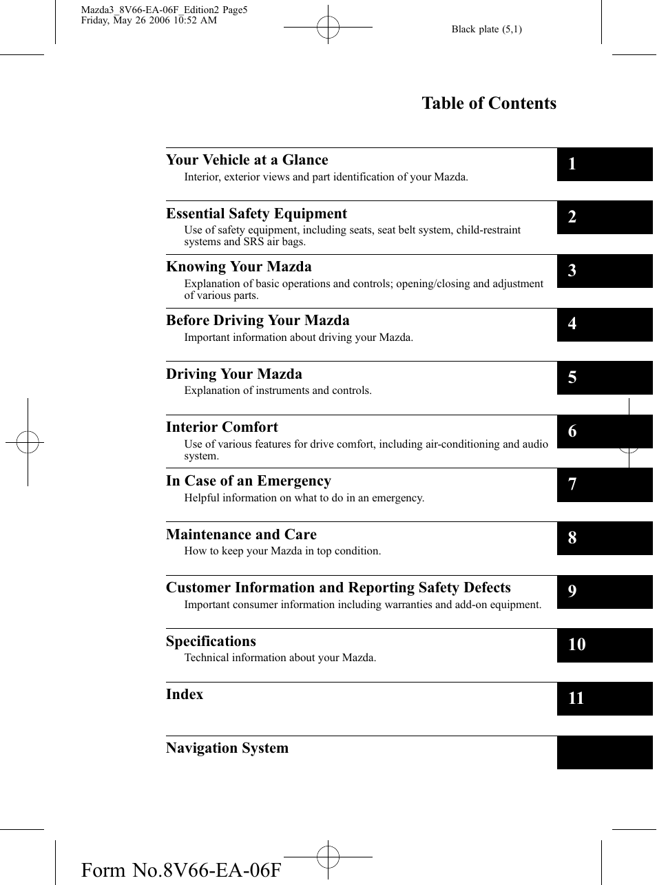 Mazda 2007 3 4-DOOR User Manual | Page 6 / 459