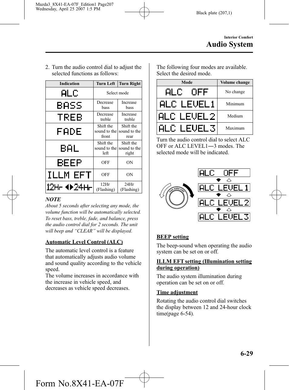 Audio system | Mazda 2008 SPEED3 User Manual | Page 207 / 394