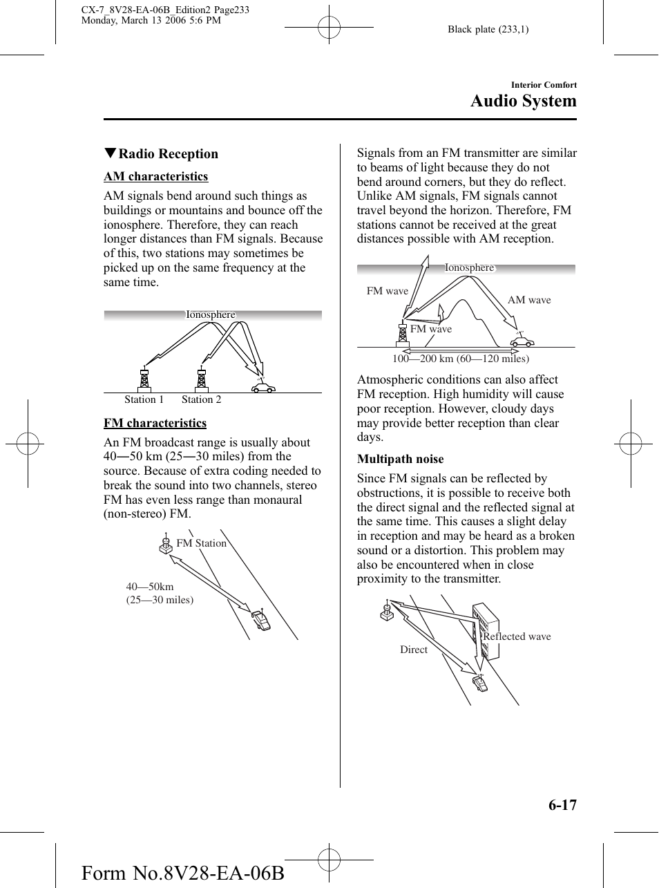 Audio system | Mazda 2007 CX-7 User Manual | Page 233 / 406