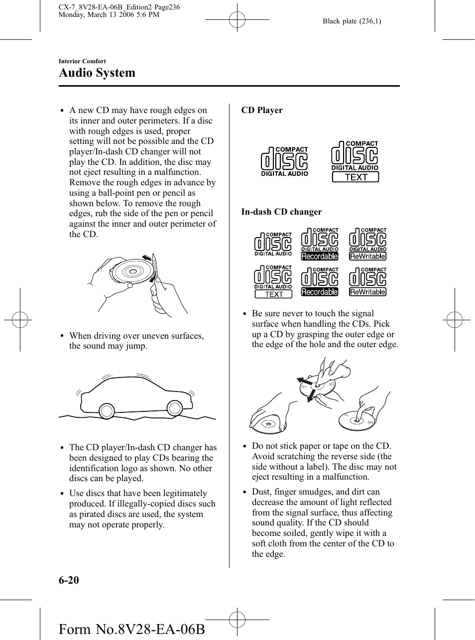 Audio system | Mazda 2007 CX-7 User Manual | Page 236 / 406