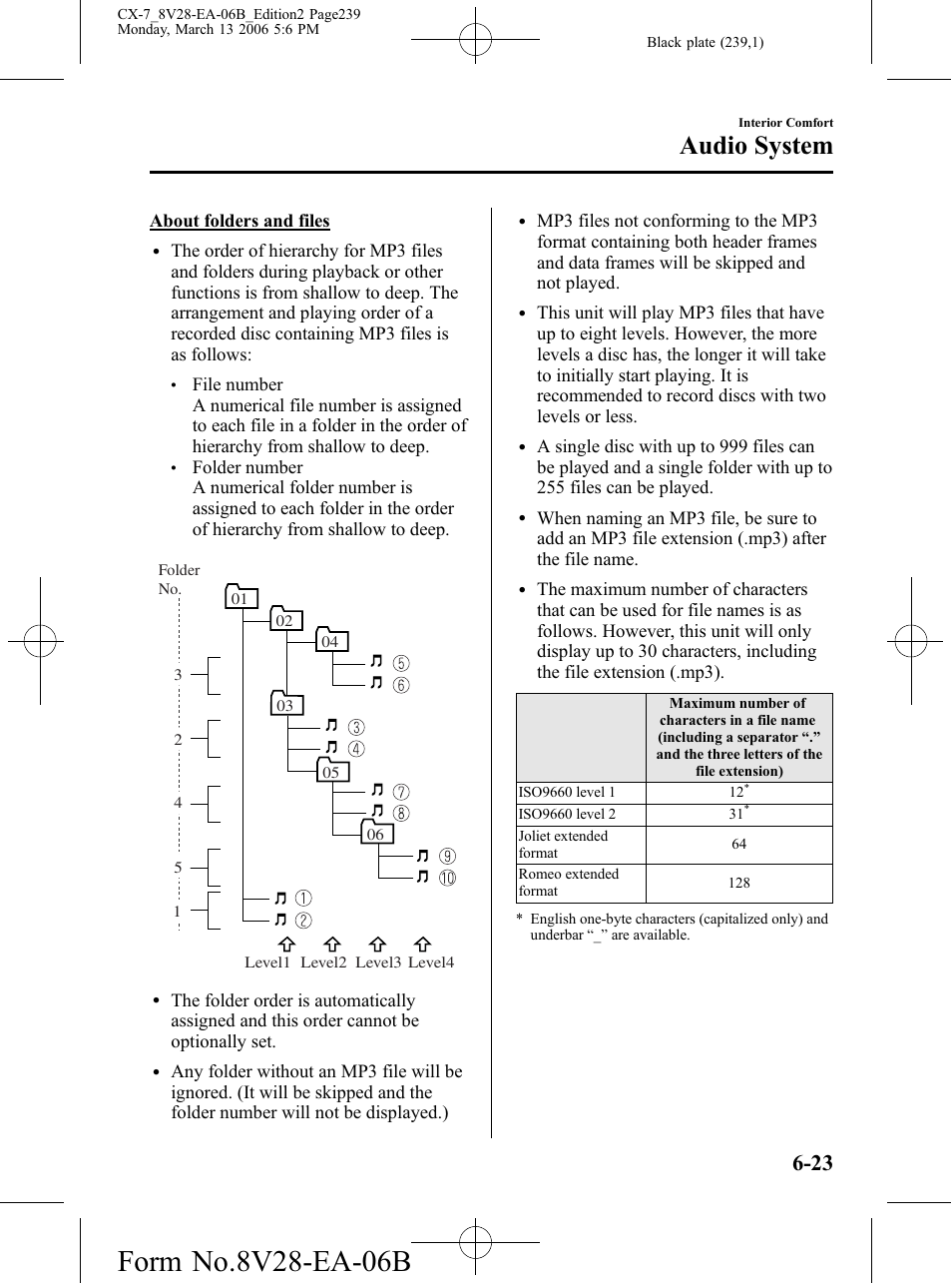 Audio system | Mazda 2007 CX-7 User Manual | Page 239 / 406