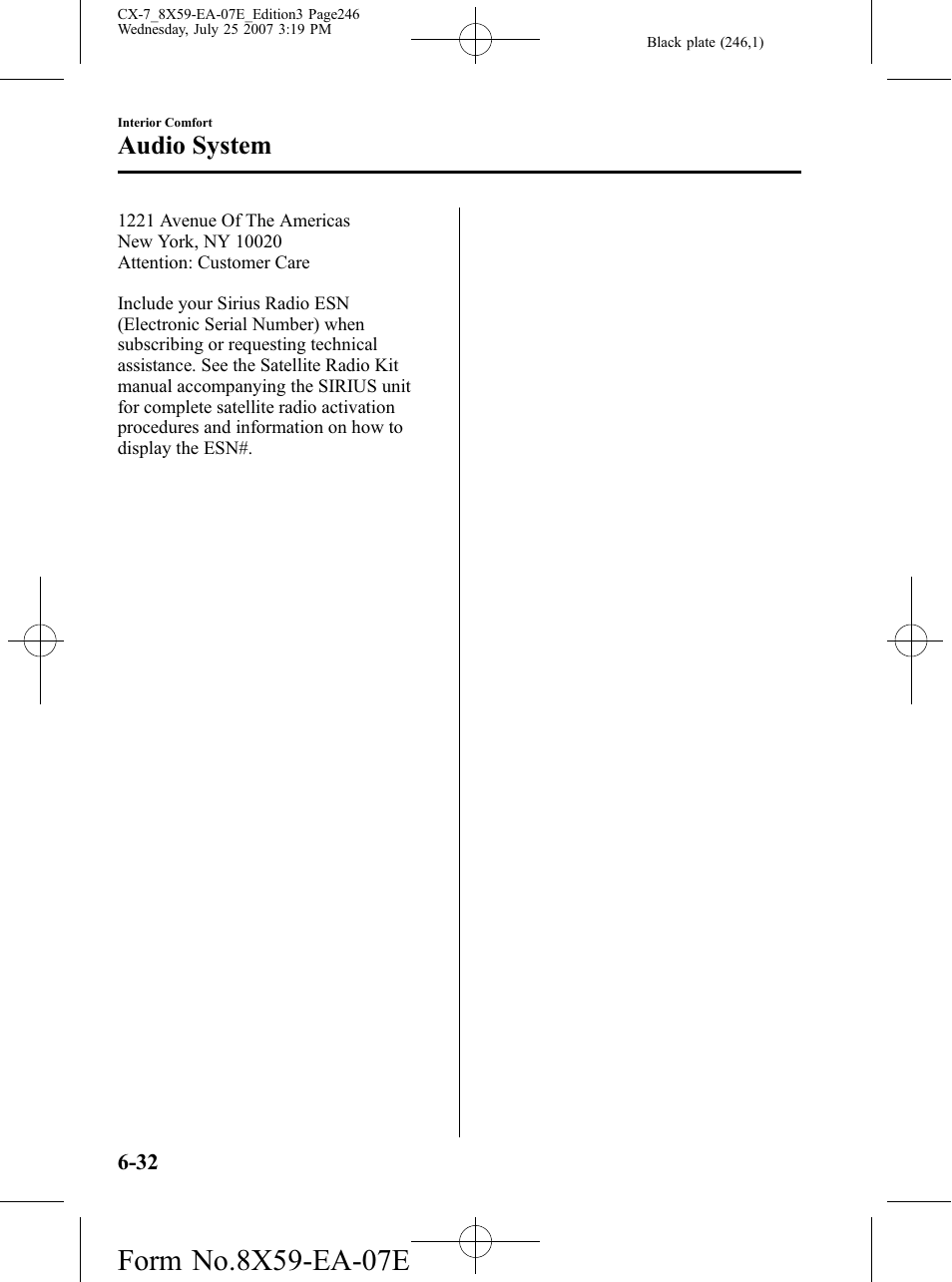 Audio system | Mazda 2008 CX-7 User Manual | Page 246 / 502