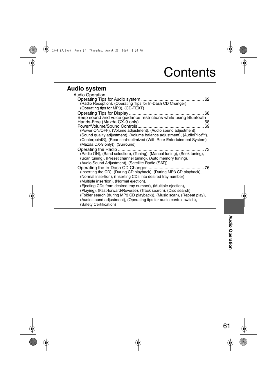 Mazda 2008 CX-7 User Manual | Page 471 / 502