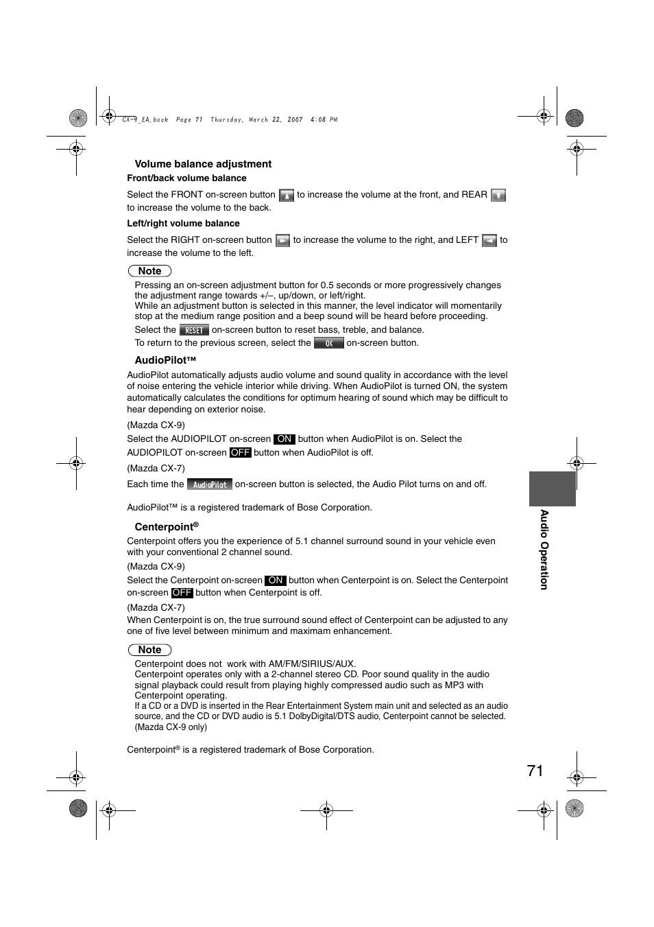 Mazda 2008 CX-7 User Manual | Page 481 / 502
