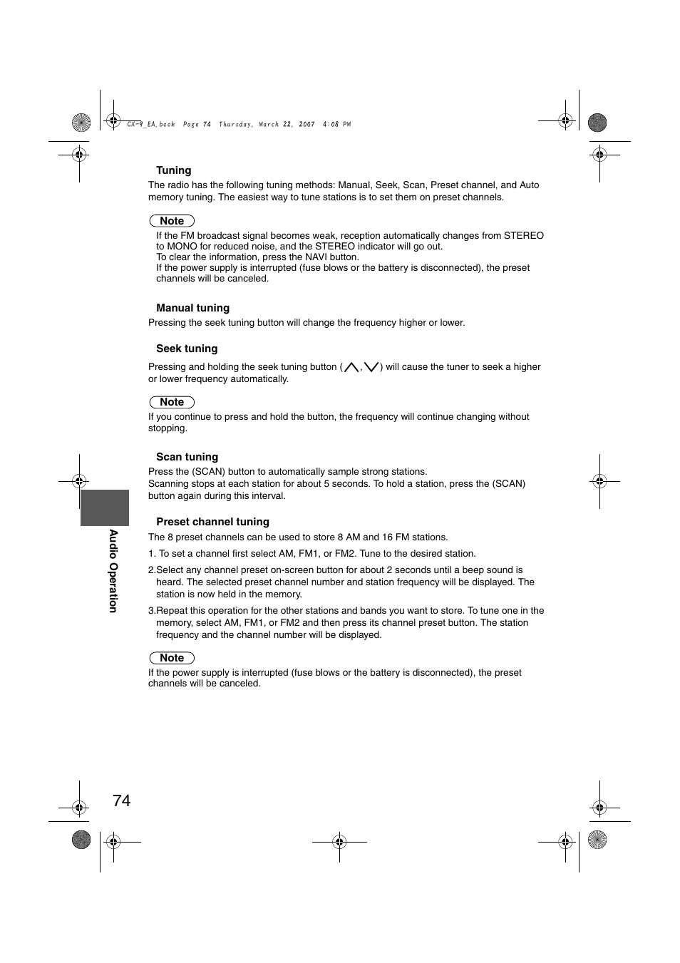 Mazda 2008 CX-7 User Manual | Page 484 / 502