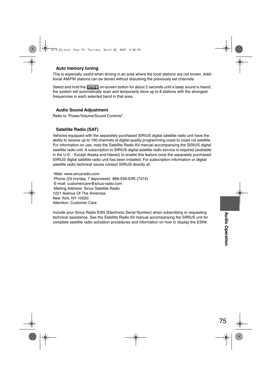 Mazda 2008 CX-7 User Manual | Page 485 / 502