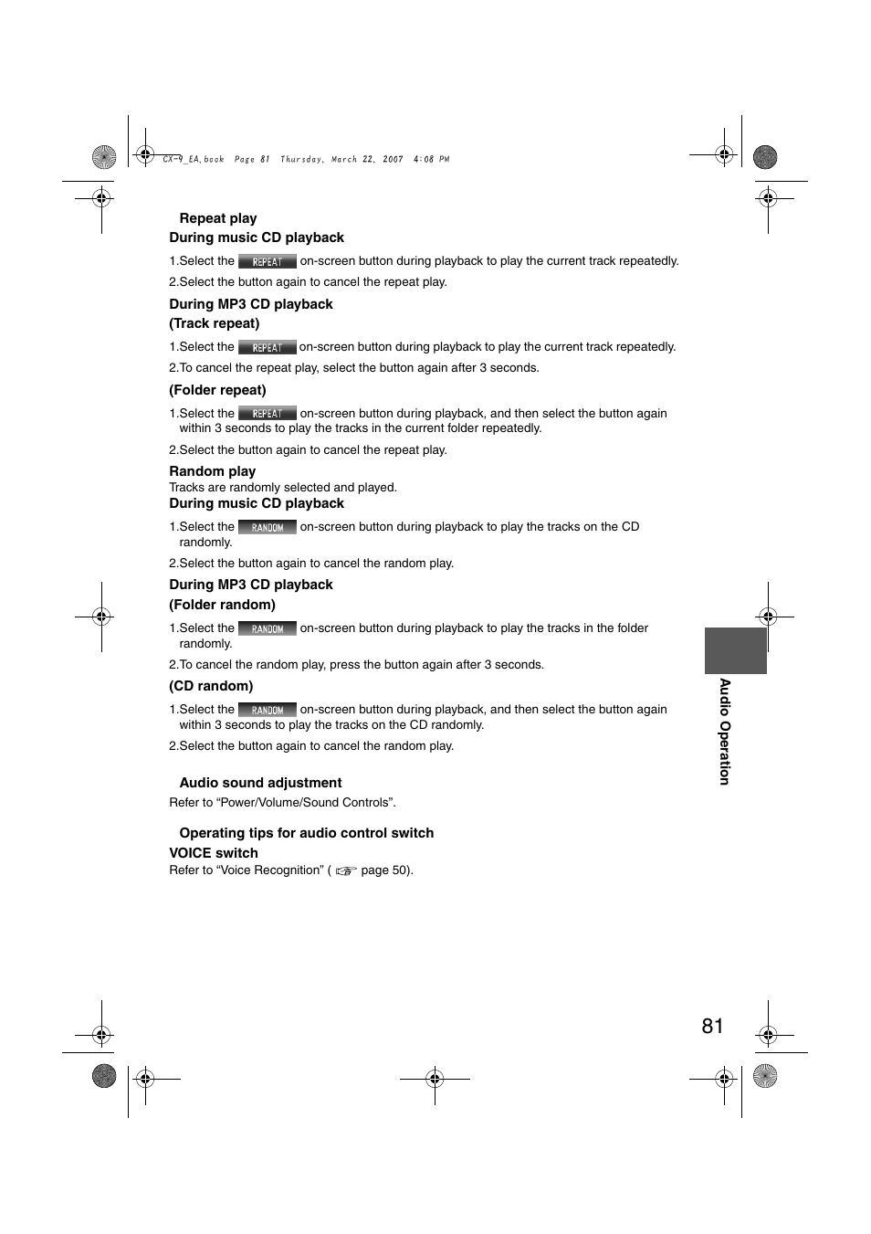 Mazda 2008 CX-7 User Manual | Page 491 / 502