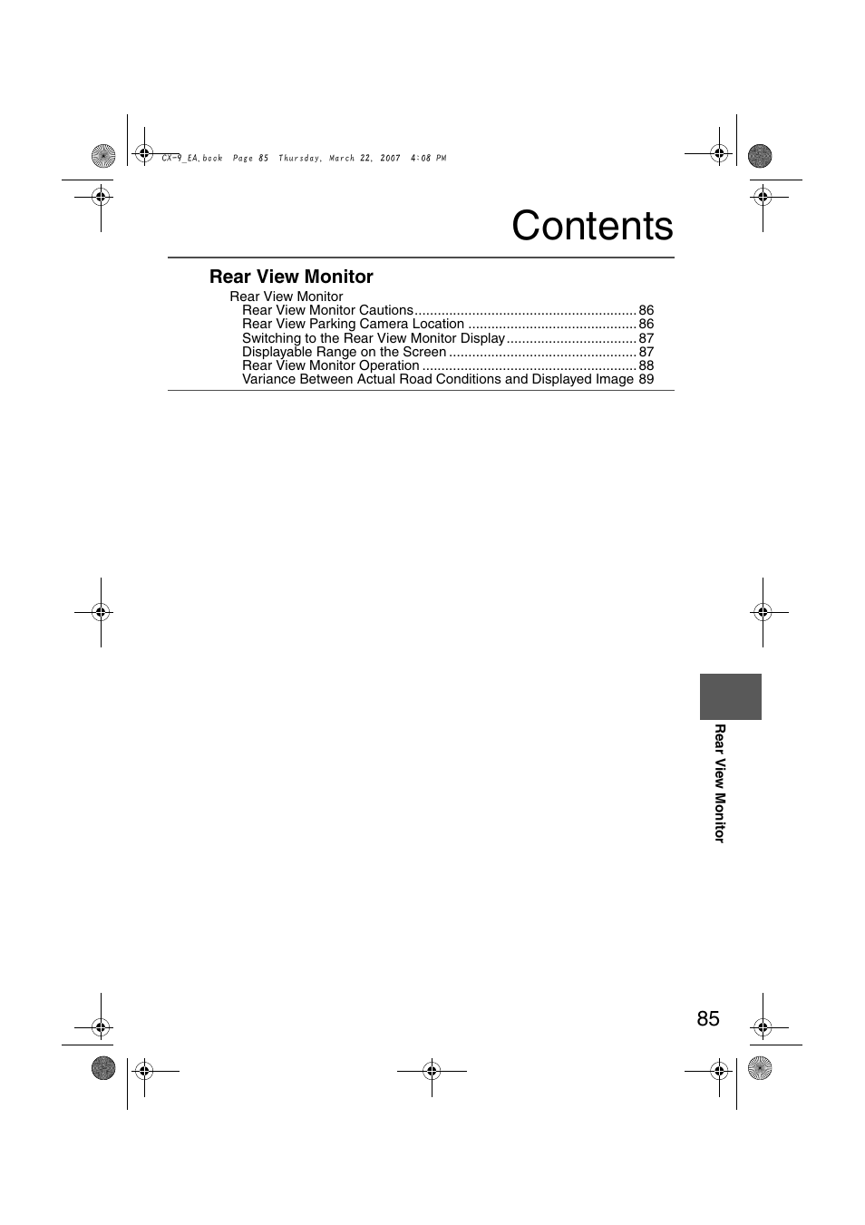 Mazda 2008 CX-7 User Manual | Page 495 / 502