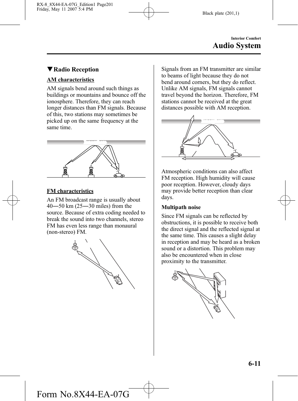 Audio system | Mazda 2008 RX-8 User Manual | Page 201 / 432