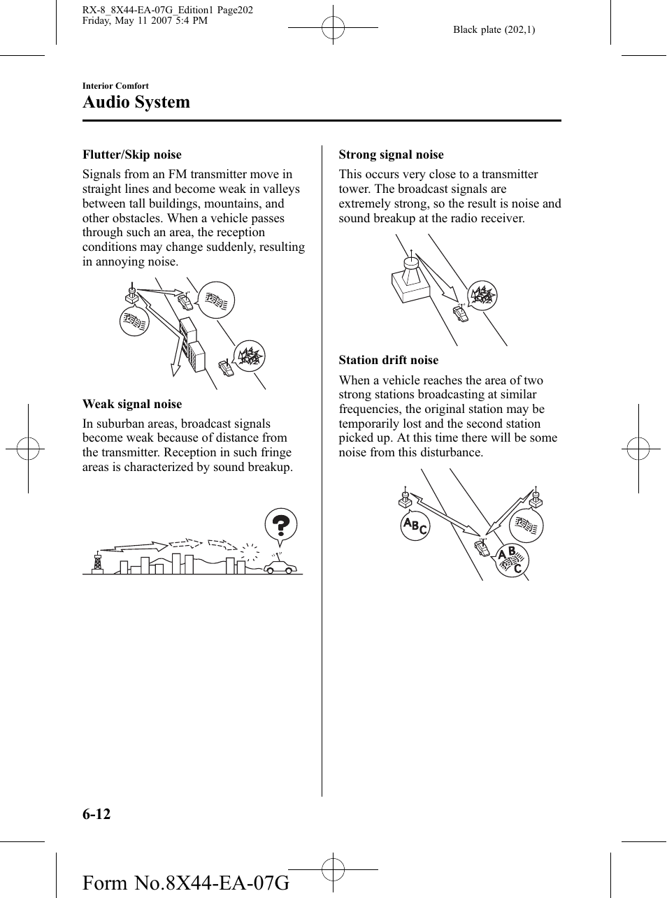 Audio system | Mazda 2008 RX-8 User Manual | Page 202 / 432