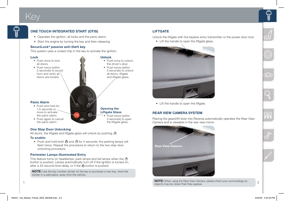 Mazda 2010 Tribute User Manual | Page 2 / 12