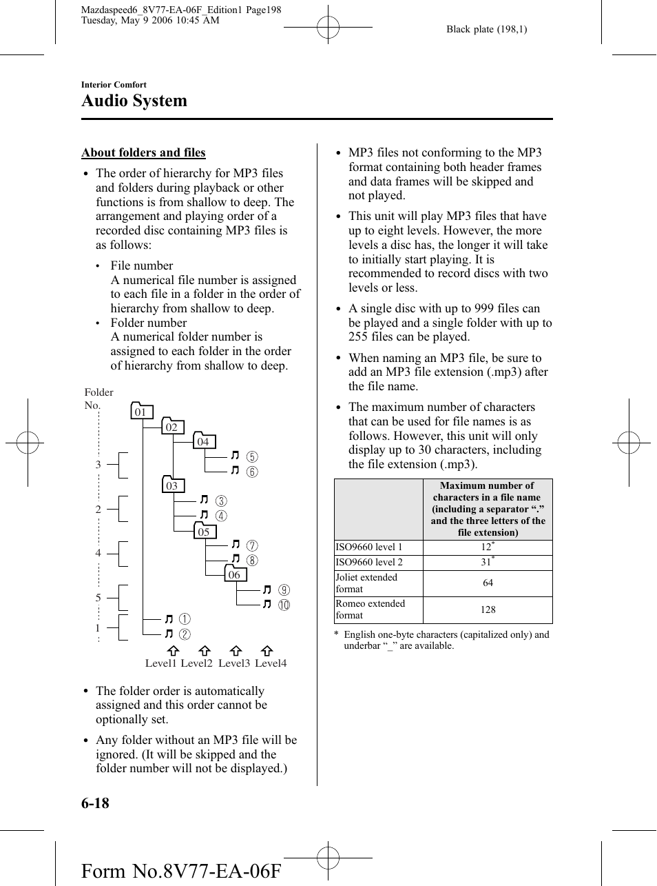 Audio system | Mazda 2007 SPEED6 User Manual | Page 199 / 413