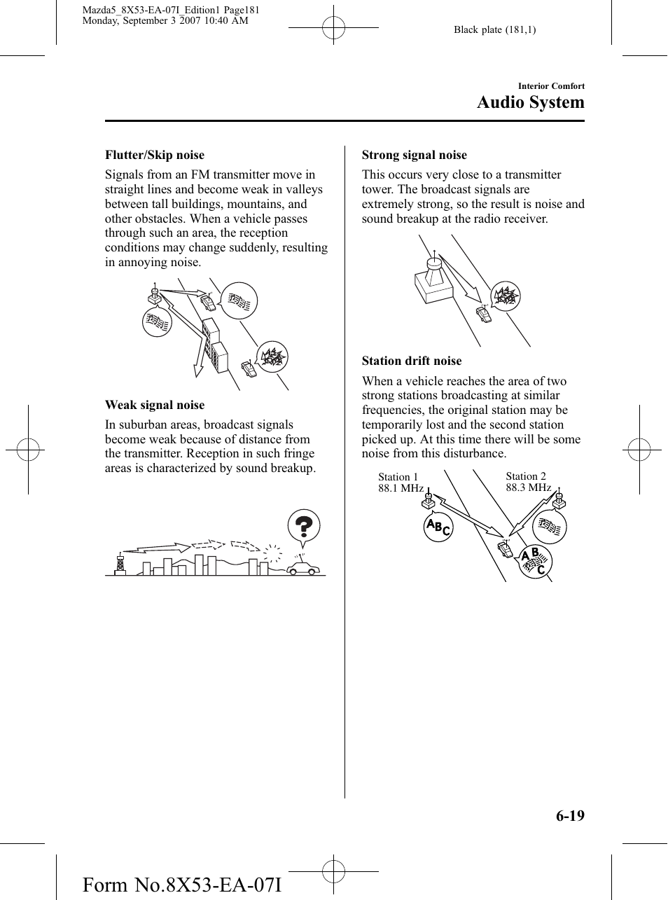 Audio system | Mazda 2008 5 User Manual | Page 181 / 376
