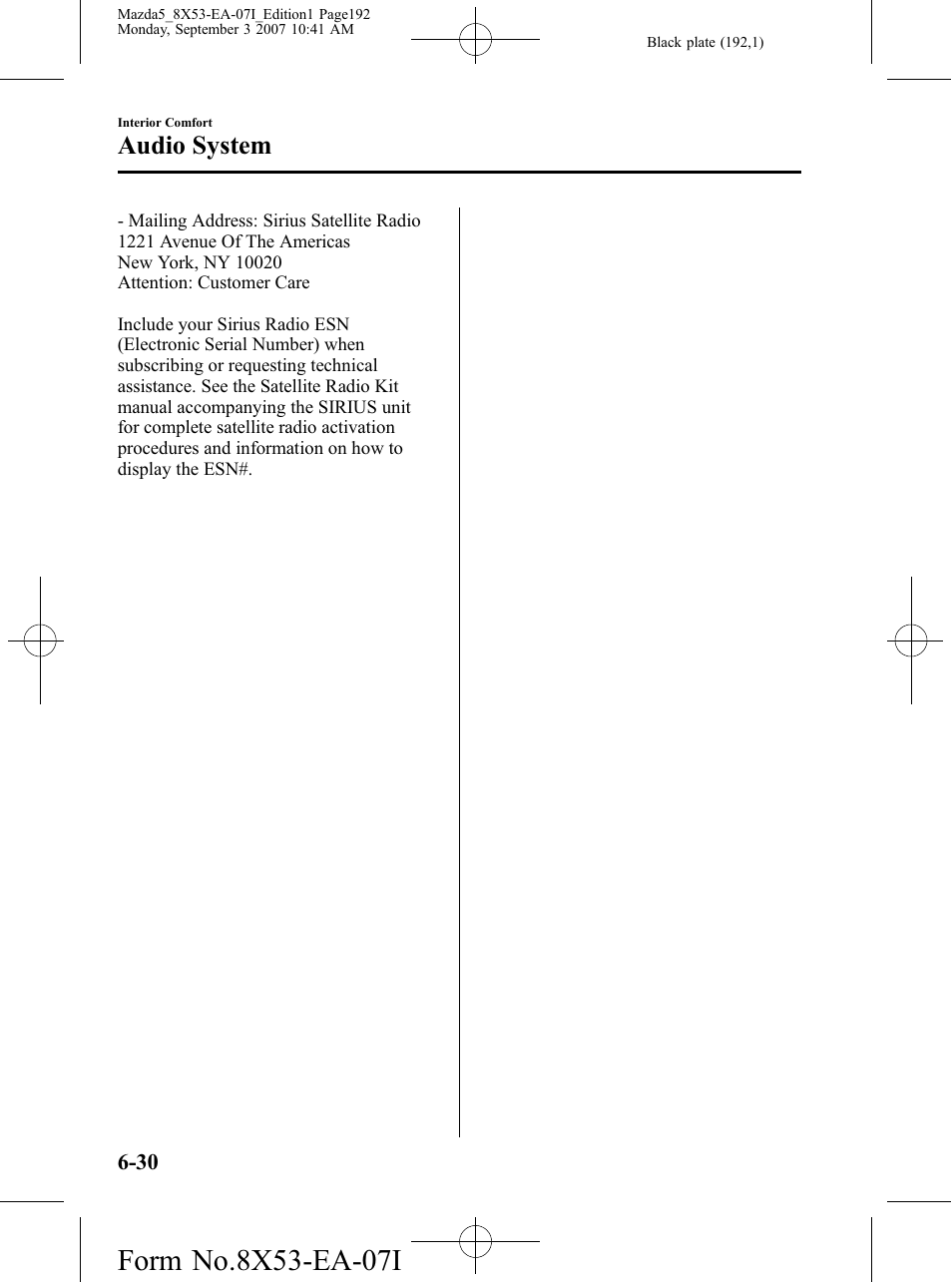 Audio system | Mazda 2008 5 User Manual | Page 192 / 376