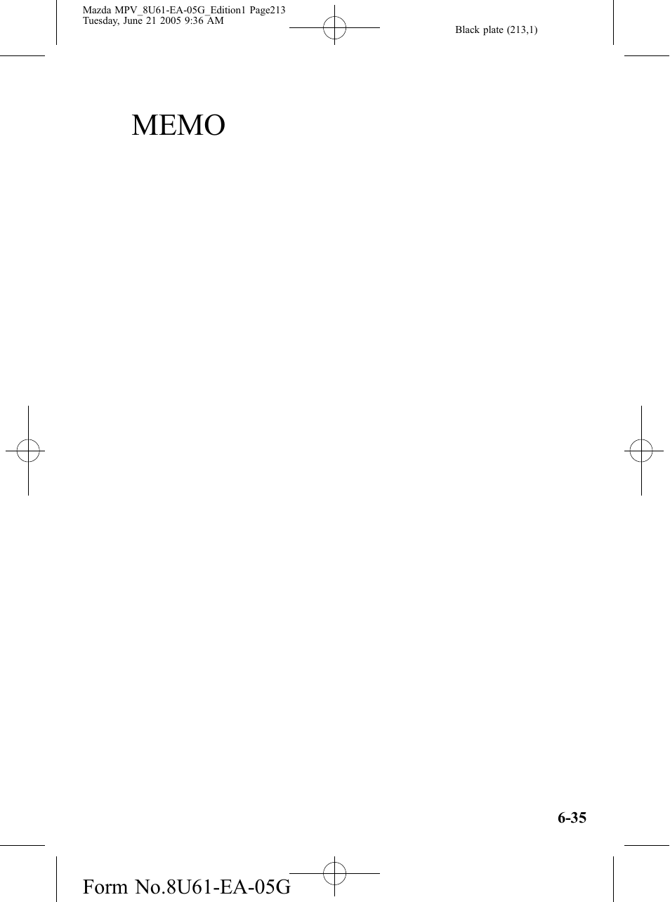 Mazda 2006 MPV User Manual | Page 213 / 364