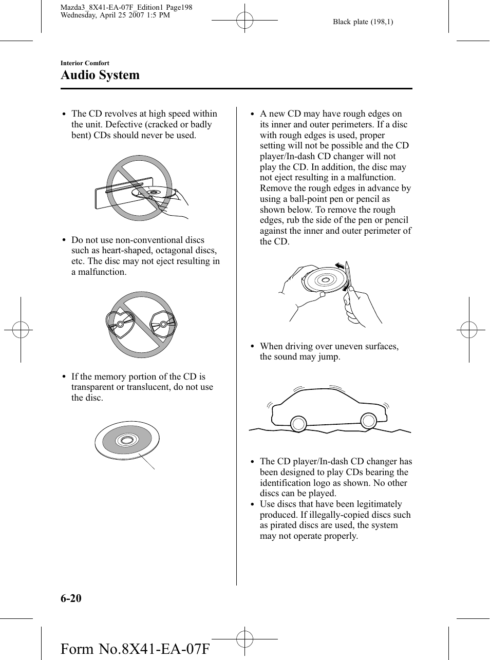 Audio system | Mazda 2008 3 4-DOOR User Manual | Page 198 / 452