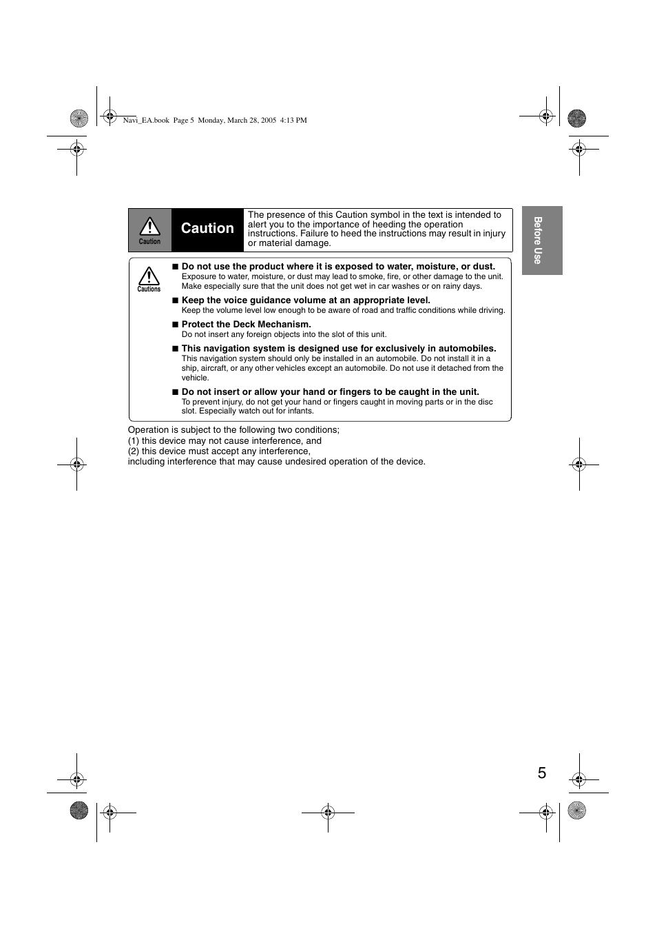 Caution | Mazda 2006 5 User Manual | Page 337 / 388