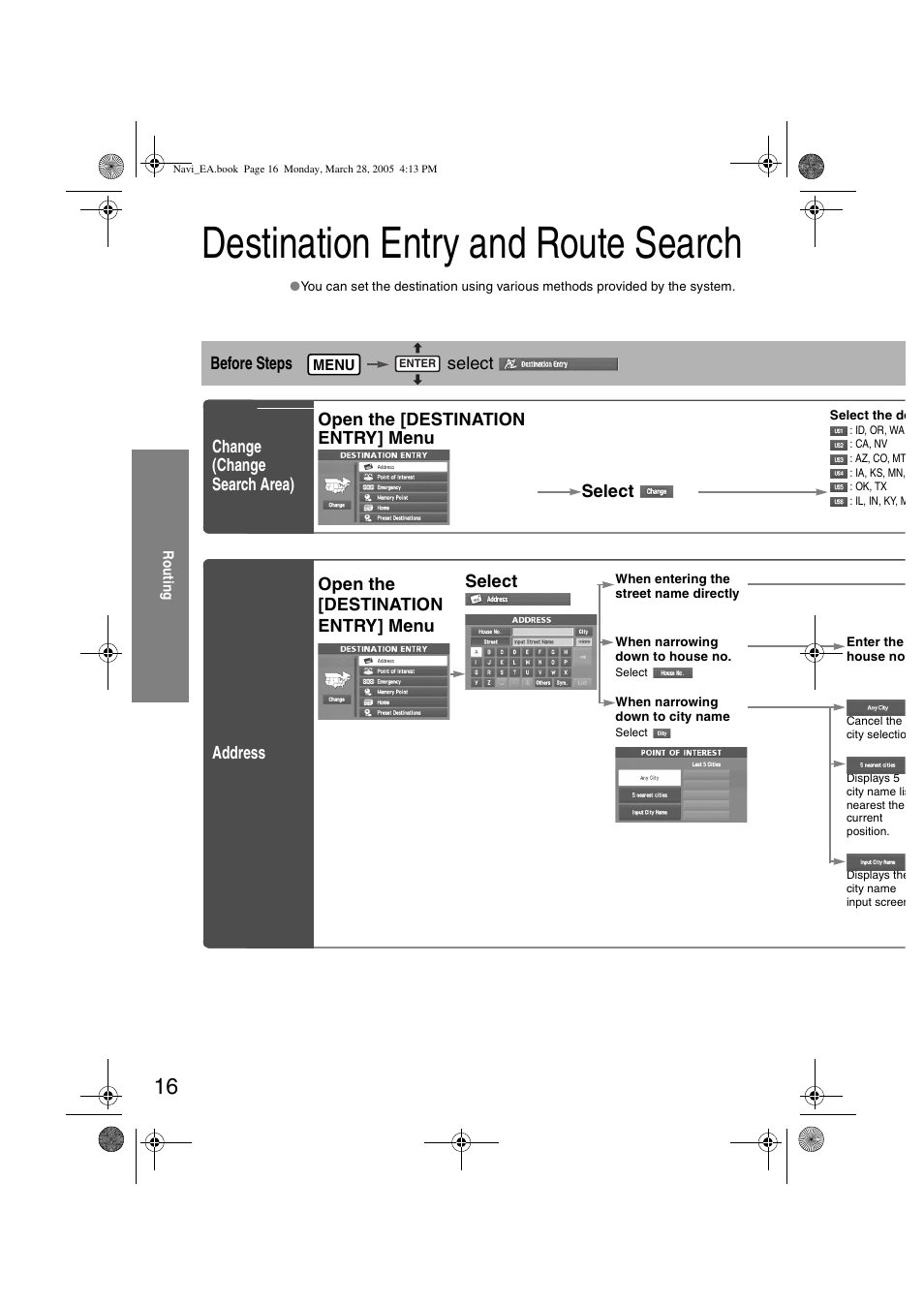 Destination entry and route search | Mazda 2006 5 User Manual | Page 348 / 388