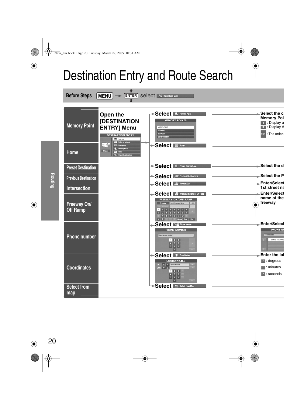 Destination entry and route search | Mazda 2006 5 User Manual | Page 352 / 388