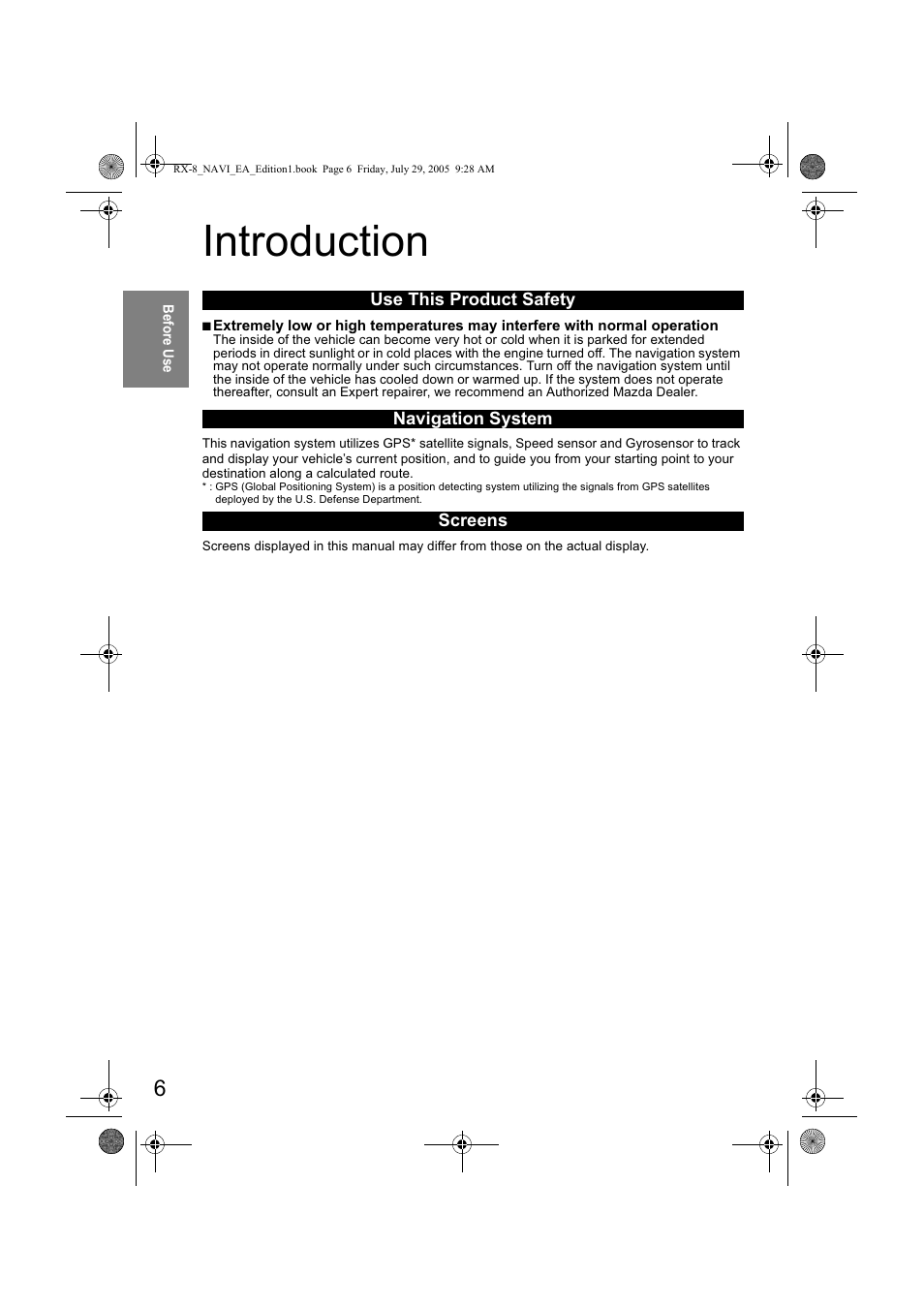 Qwurgxfwlrq | Mazda 2006 RX-8 User Manual | Page 386 / 434