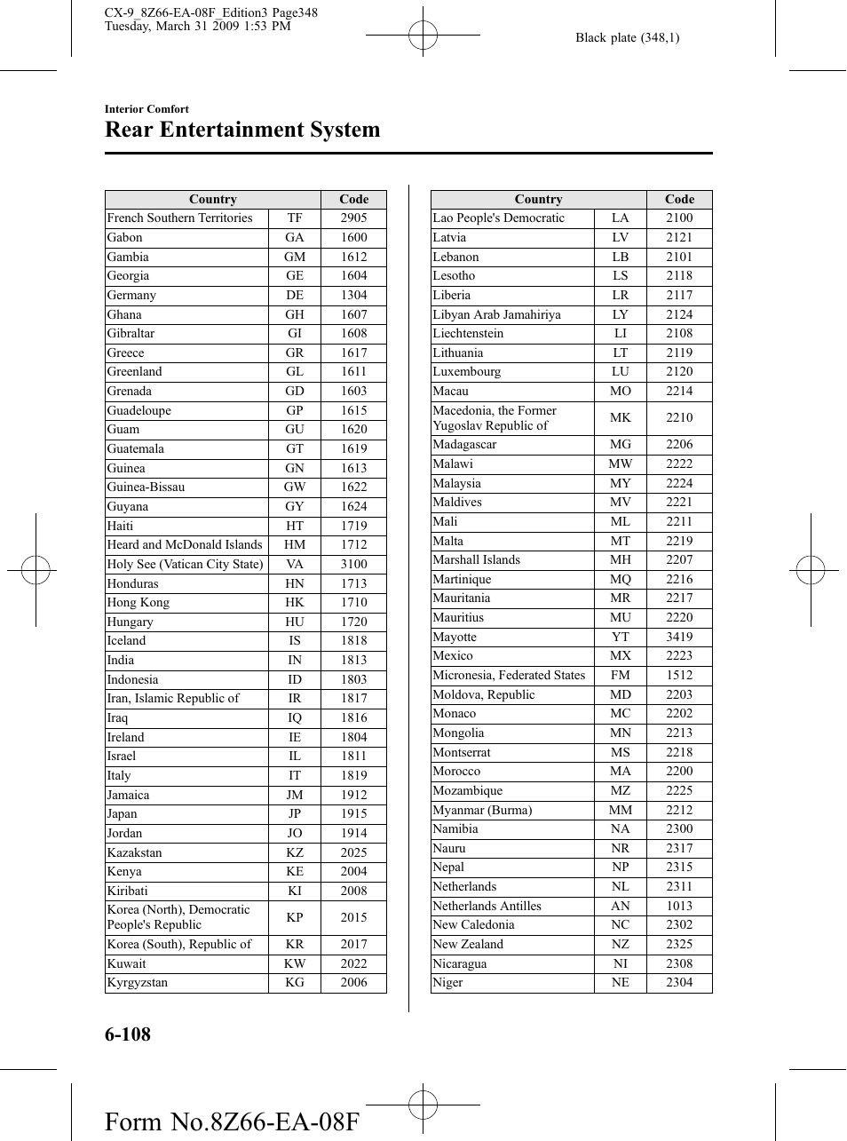 Rear entertainment system | Mazda 2009 CX-9 User Manual | Page 348 / 538