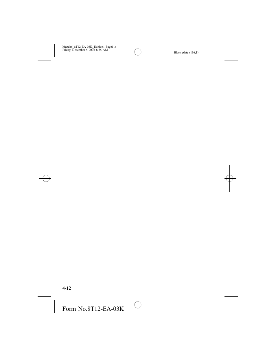 Mazda 8T12-EA-03K User Manual | Page 116 / 326