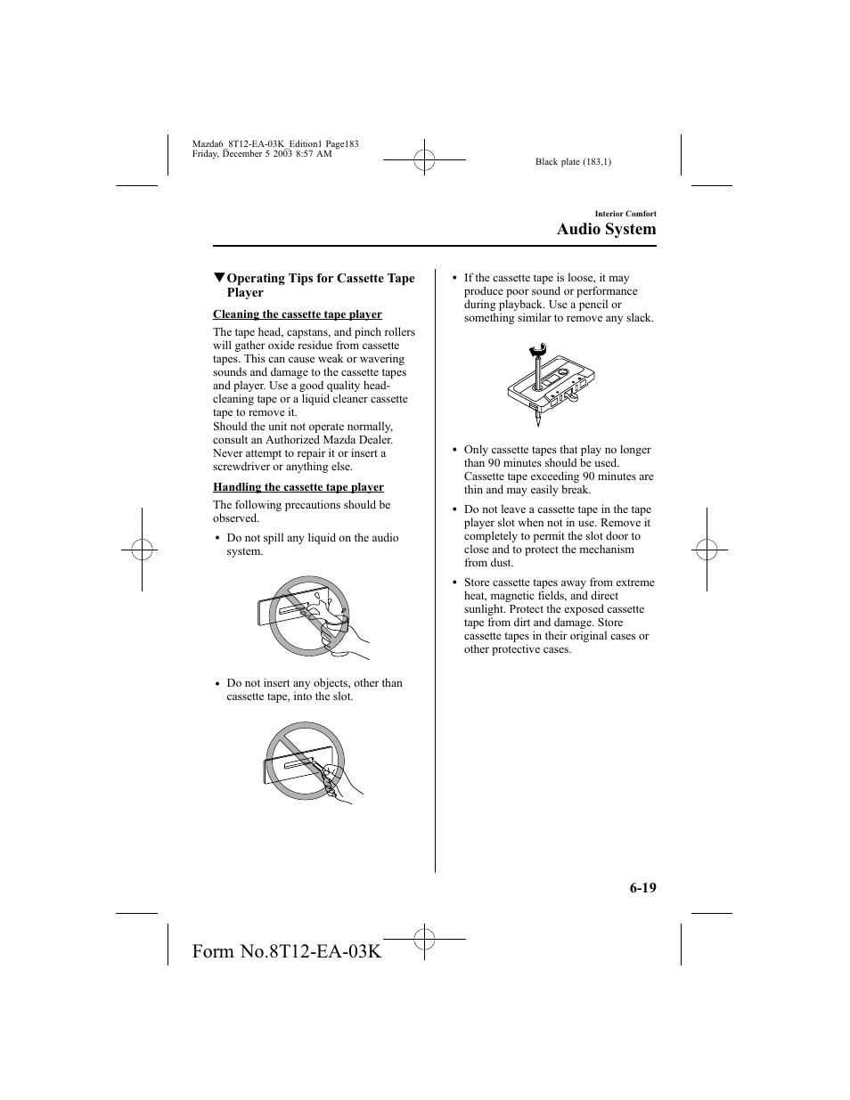 Audio system | Mazda 8T12-EA-03K User Manual | Page 183 / 326