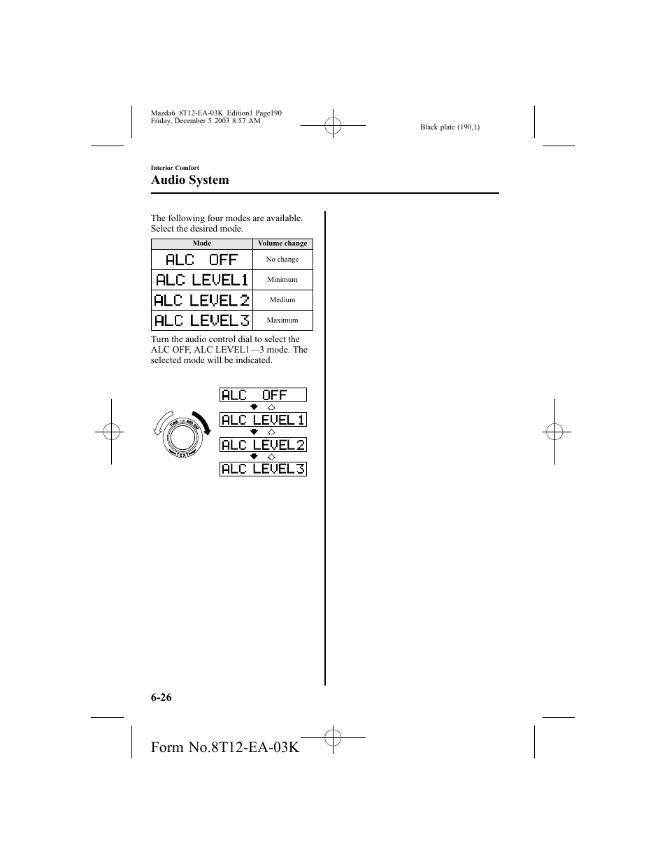 Audio system | Mazda 8T12-EA-03K User Manual | Page 190 / 326