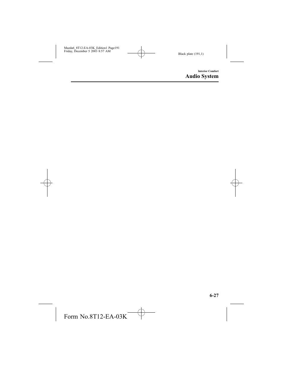 Audio system | Mazda 8T12-EA-03K User Manual | Page 191 / 326