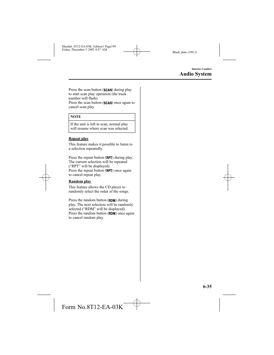 Audio system | Mazda 8T12-EA-03K User Manual | Page 199 / 326