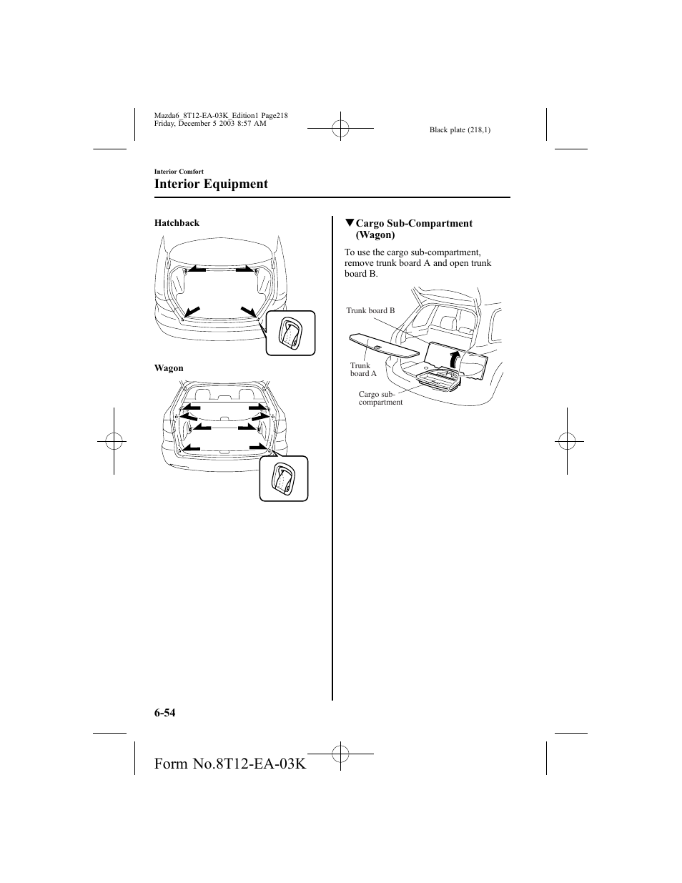 Interior equipment | Mazda 8T12-EA-03K User Manual | Page 218 / 326