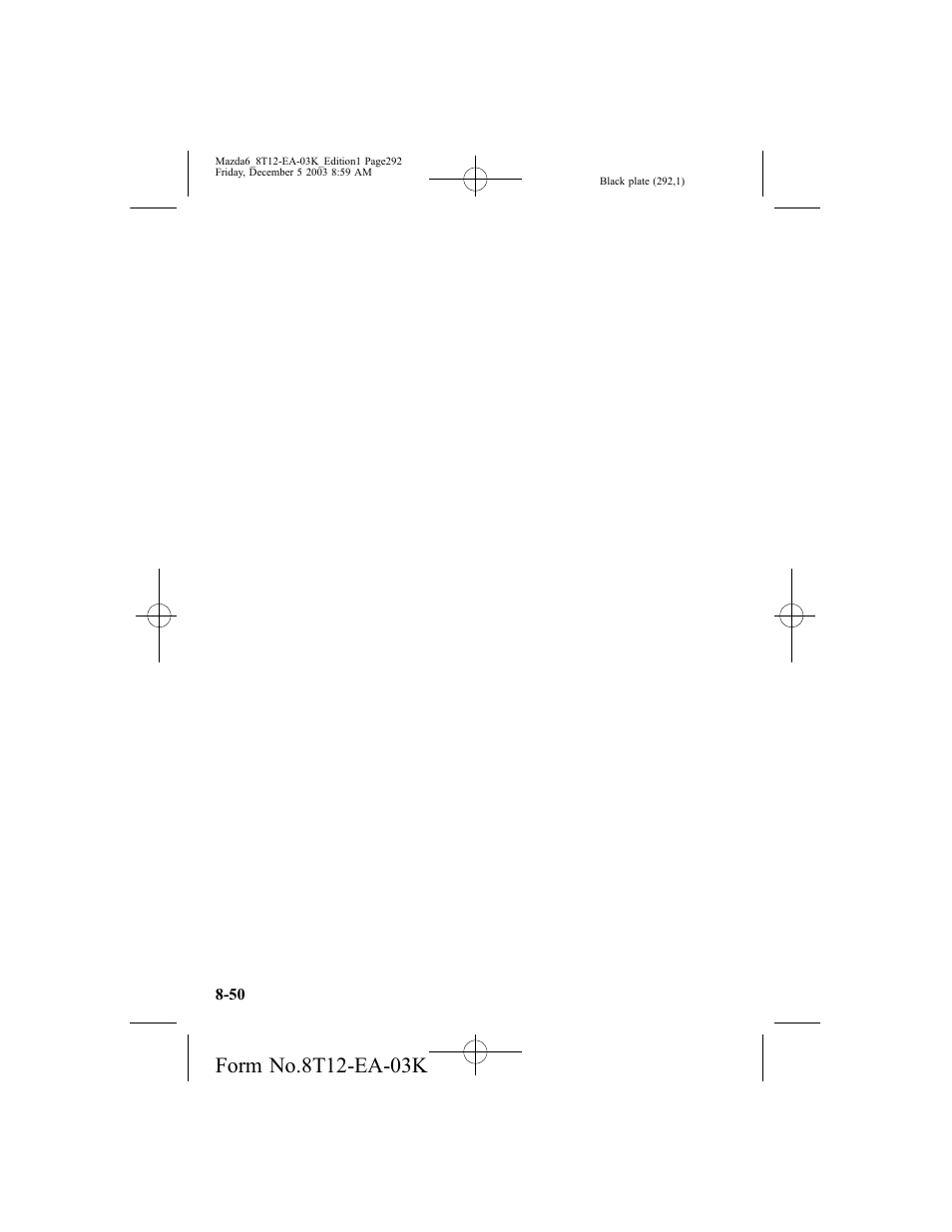 Mazda 8T12-EA-03K User Manual | Page 292 / 326