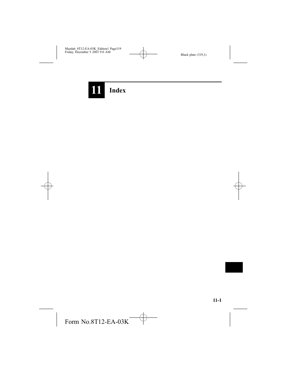 Mazda 8T12-EA-03K User Manual | Page 319 / 326