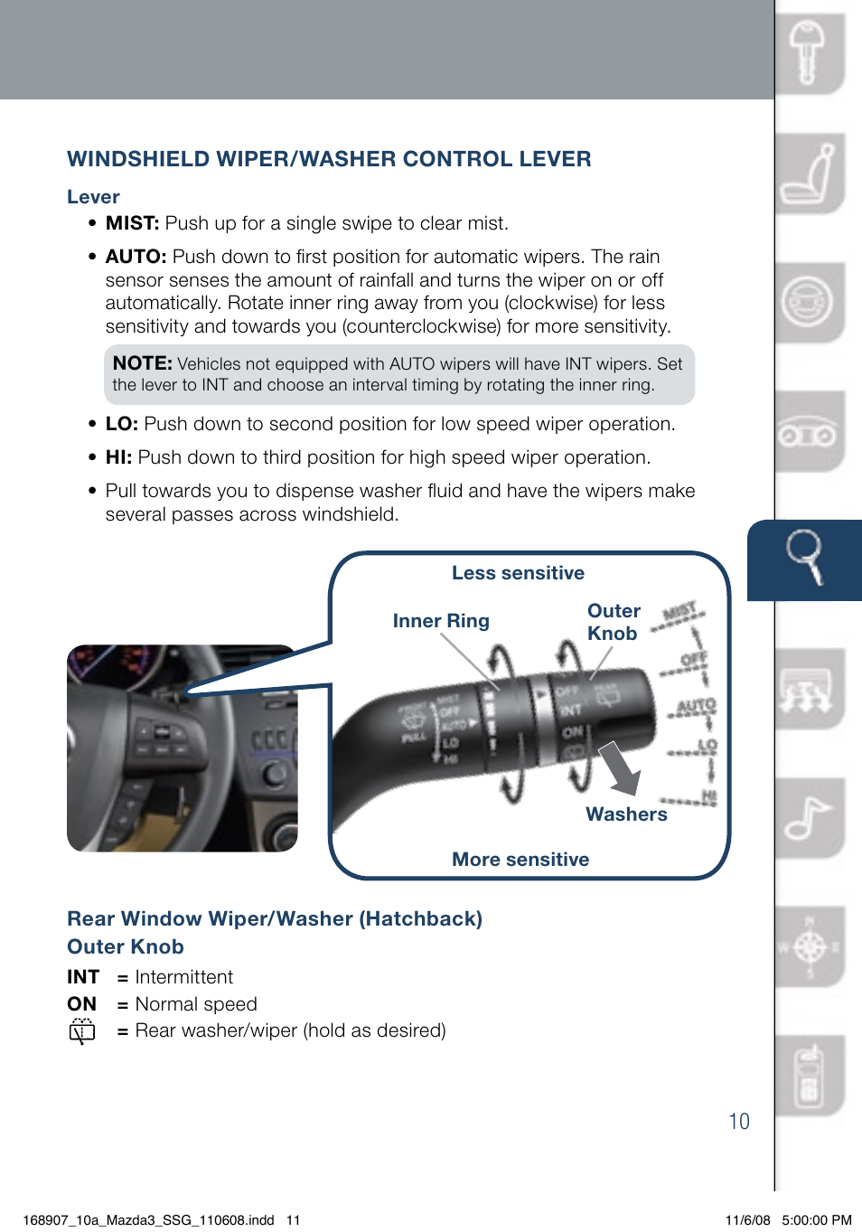 Mazda 2010 3 4-DOOR User Manual | Page 11 / 26