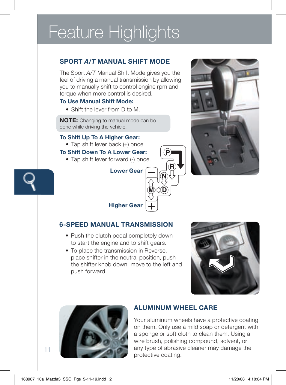 Feature highlights | Mazda 2010 3 4-DOOR User Manual | Page 12 / 26