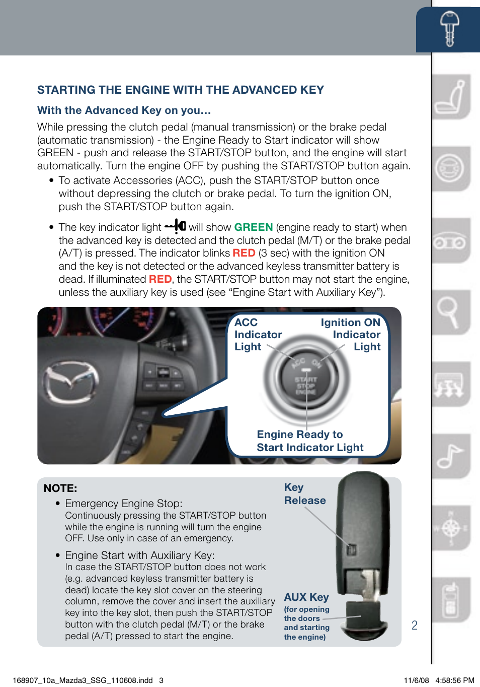 Mazda 2010 3 4-DOOR User Manual | Page 3 / 26