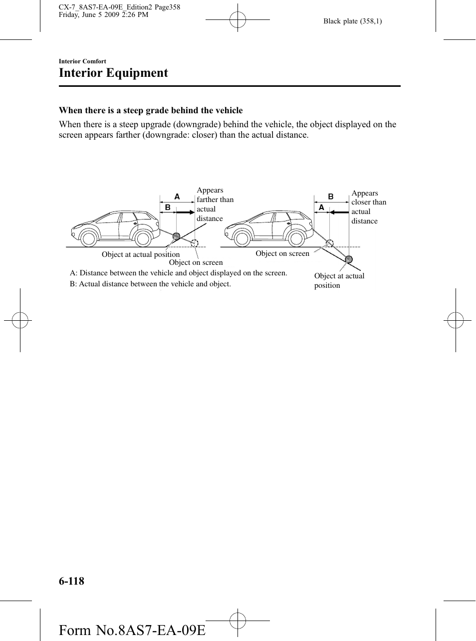 Form no.8as7-ea-09e, Interior equipment | Mazda 2010 CX-7 User Manual | Page 358 / 510