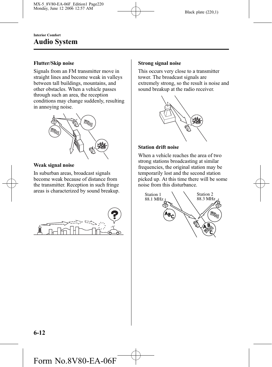 Audio system | Mazda MX-5 User Manual | Page 221 / 407