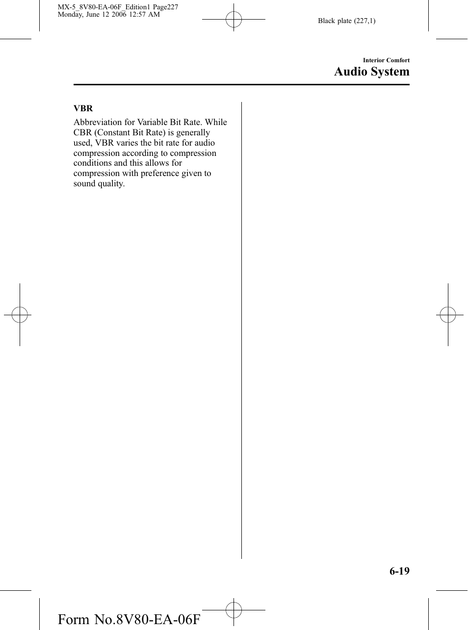 Audio system | Mazda MX-5 User Manual | Page 228 / 407