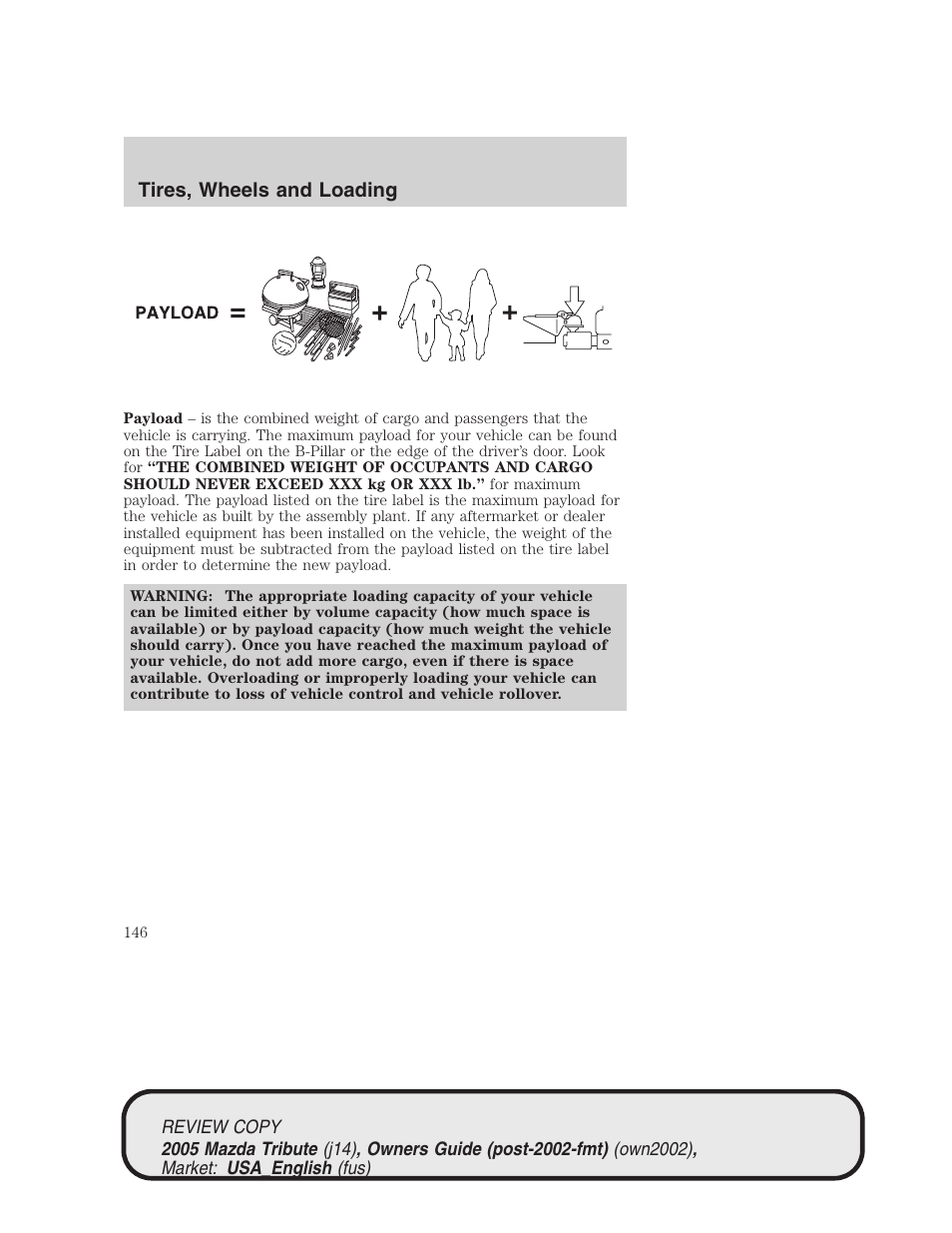 Mazda 2005 Tribute User Manual | Page 146 / 272