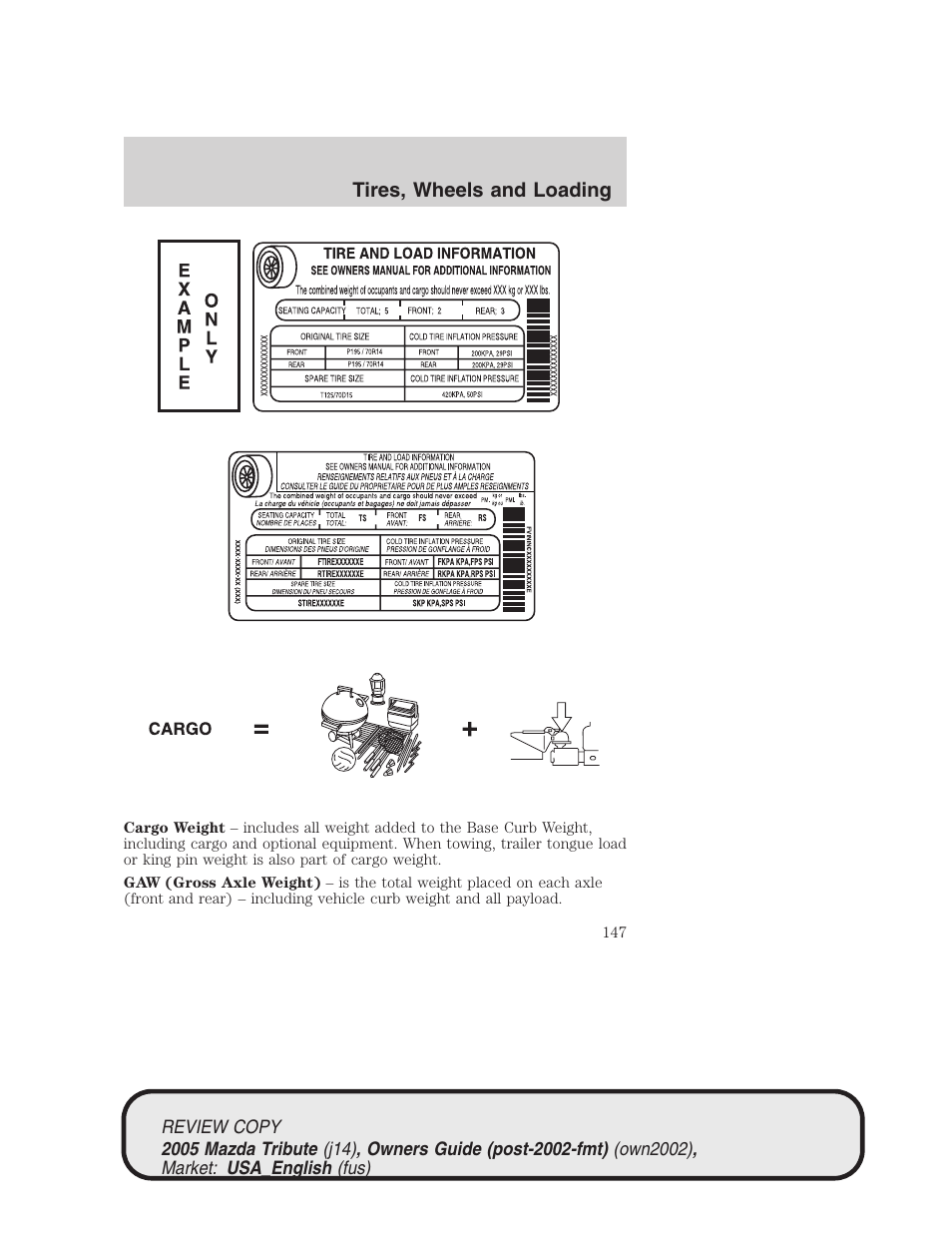 Mazda 2005 Tribute User Manual | Page 147 / 272